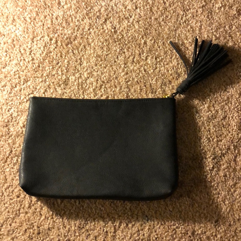 Matte black clutch